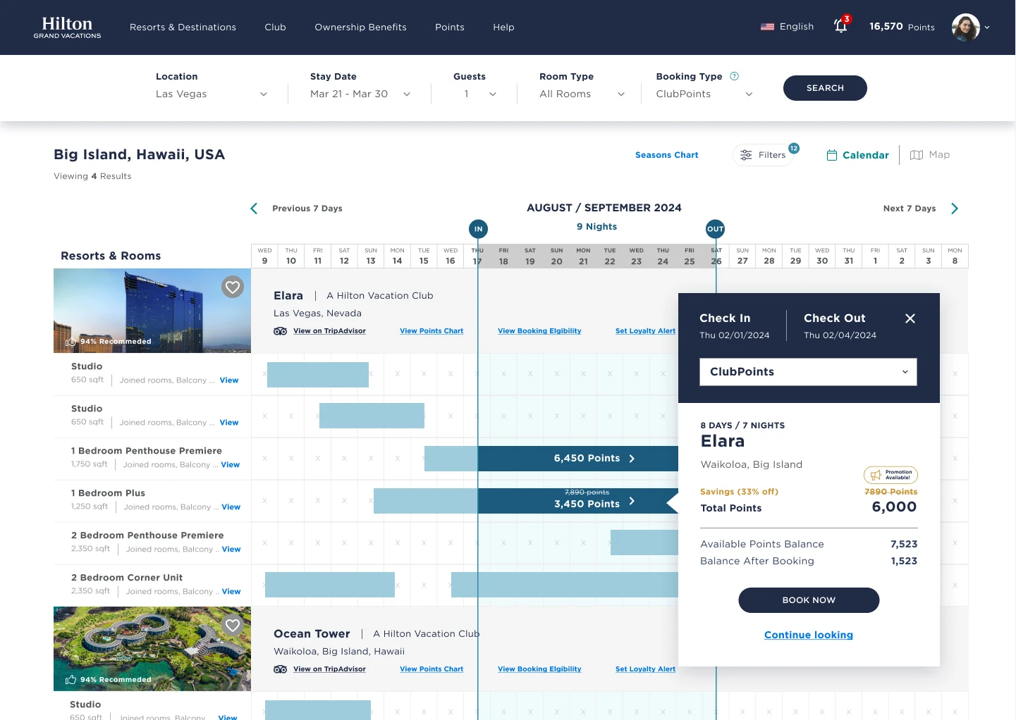 Redesigned booking flow with clearer layout and hierarchy